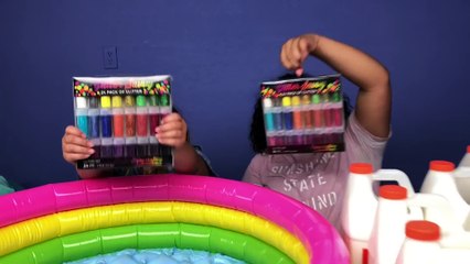 Super Fluffy Pool Full Of DIY Slime