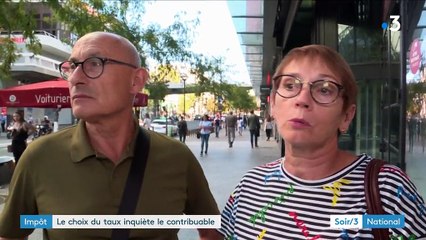 Impôts : le choix du taux inquiète les contribuables