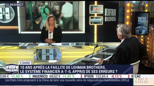 Dix ans après la faillite de Lehman Brothers, le système financier a-t-il appris de ses erreurs ? - 13/09