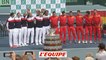 Les images du tirage pour la demi-finale France-Espagne - Tennis - Coupe Davis