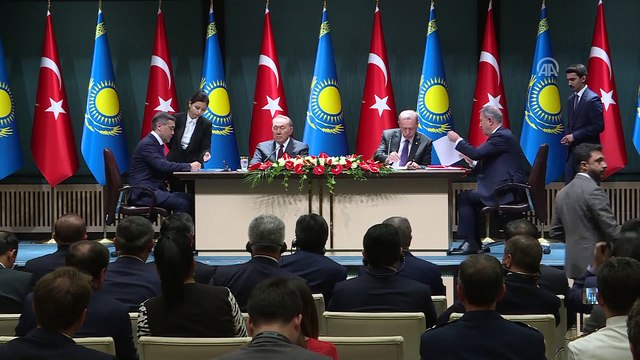 Türkiye ile Kazakistan arasındaki anlaşmaların imza töreni (2) - ANKARA