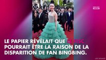 Fan Bingbing : Inquiétude autour de la superstar du cinéma chinois, disparue depuis un mois