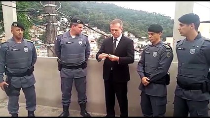 Secretário e comandante da PM visitam local da base da PM na Piedade