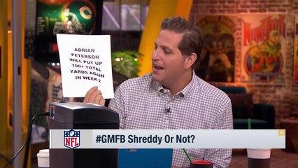 Will Adrian Peterson put up 100 total yards again in Week 2?