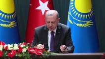 Cumhurbaşkanı Erdoğan: 'Türkiye Kazakistan ilişkilerini geleceğe daha da güçlenerek taşıyacağımıza inanıyorum'  - ANKARA