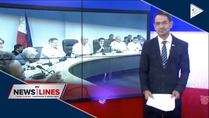 Du30 presides over NDRRMC meeting on "Ompong"