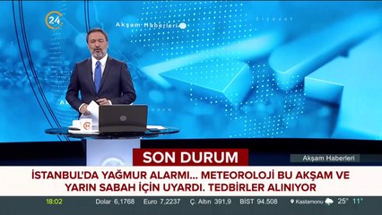 İstanbul'da yağmur alarmı