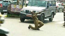 Watch: Indian traffic officer controls cars with dance moves