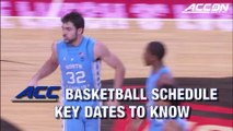 ACC Men's Basketball Schedule Released: Key Dates (2018-2019)