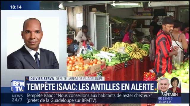 Tempête Isaac: La Guadeloupe est habituée à ce type de phénomène estime Olivier Serva