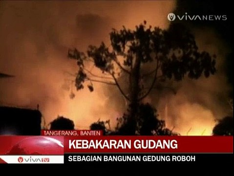 Gudang Penampungan Limbah di Tangerang Ludes Terbakar