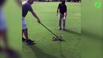 Il trouve un énorme serpent sur le green de golf