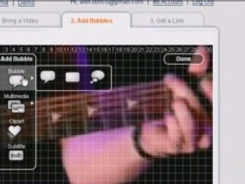 Sottotitoli, link e note interattive nei video - bubbleply