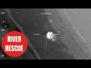 Epic rescue mission saved man trapped in freezing river