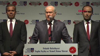 MHP Genel Başkanı Bahçeli, Polatlı'da Toplu Açılış ve Temel Atma Törenine Katıldı