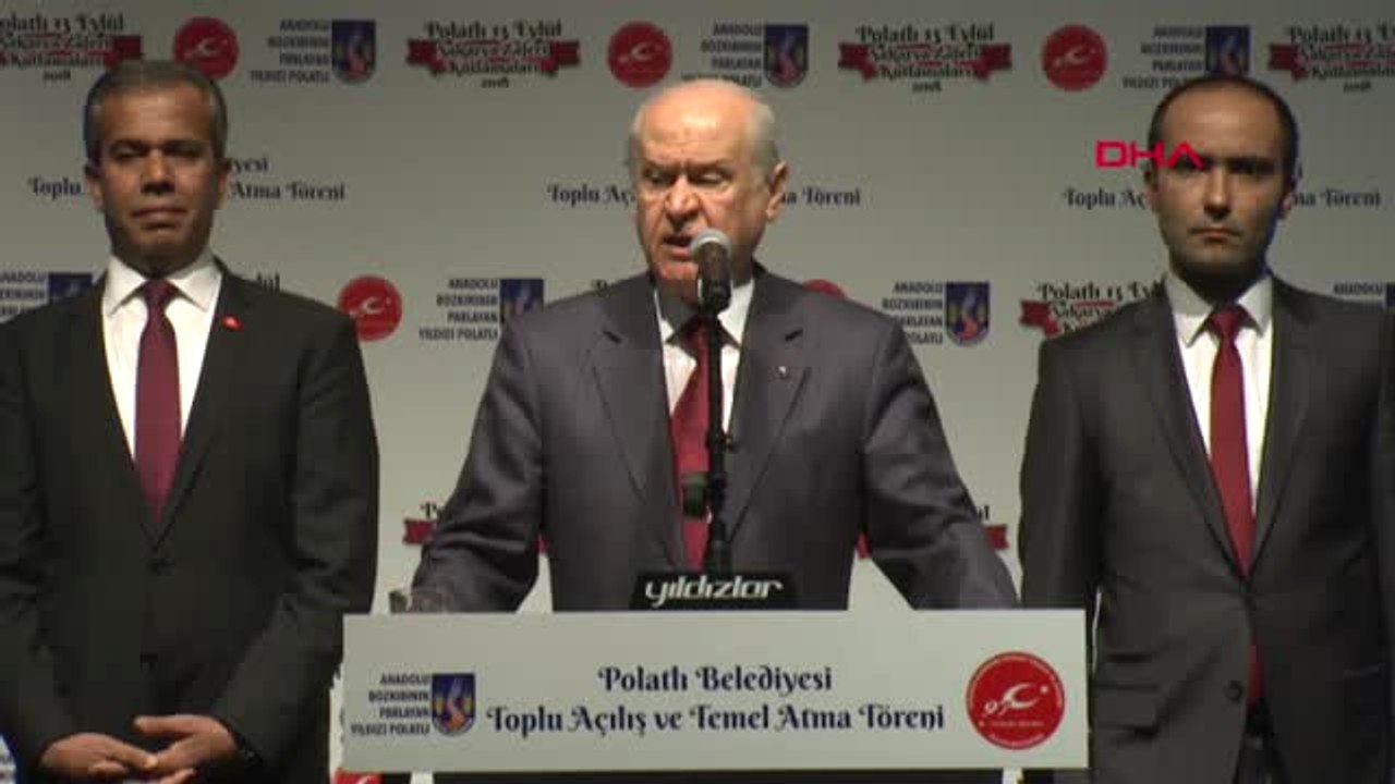 MHP Genel Başkanı Bahçeli, Polatlı'da Toplu Açılış ve Temel Atma Törenine Katıldı