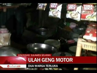 Geng Motor di Makassar Serang Warga