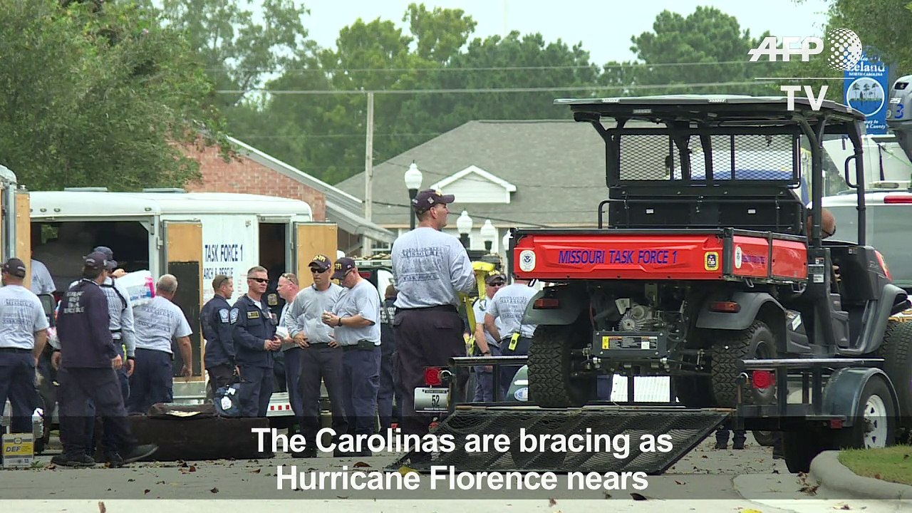 Hurricane Florence bears down towards the Carolinas