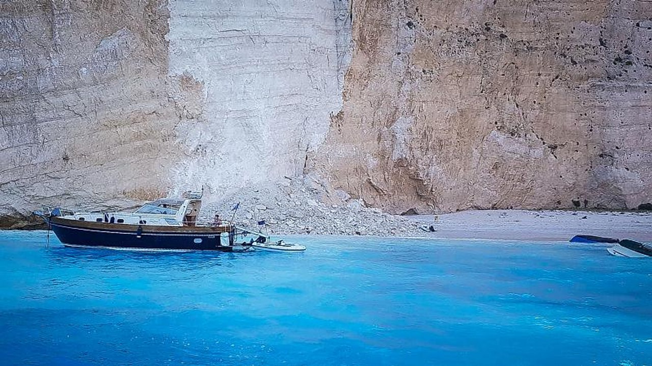 Felssturz auf griechischer Urlaubsinsel