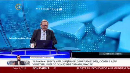 Prof. Dr. Sedat Aybar ekonomideki gelişmeleri Moderatör Gece'de