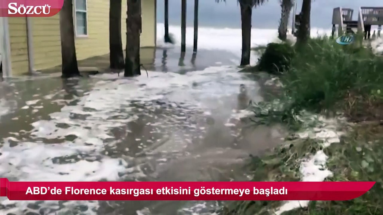 ABD’de Florence kasırgası etkisini göstermeye başladı