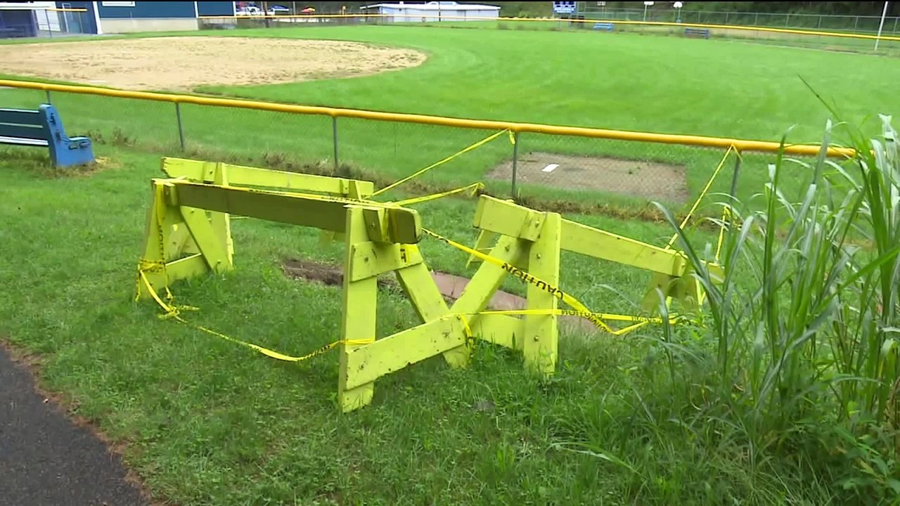 Massive Hole Opens Up in Pennsylvania Little League Complex