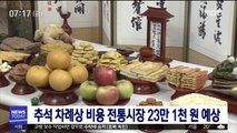 '추석 차례상 비용' 전통시장 23만 1천 원 예상