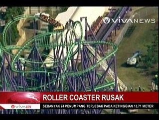 Roller Coaster Macet, 24 Orang Terjebak di Ketinggian 14 Meter