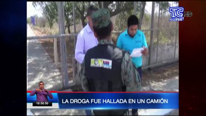 Decomisan droga en Base Militar de Manta