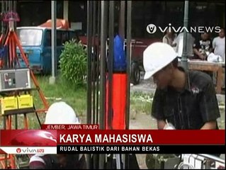 Rudal dari Bahan Bekas Karya Mahasiswa Jember