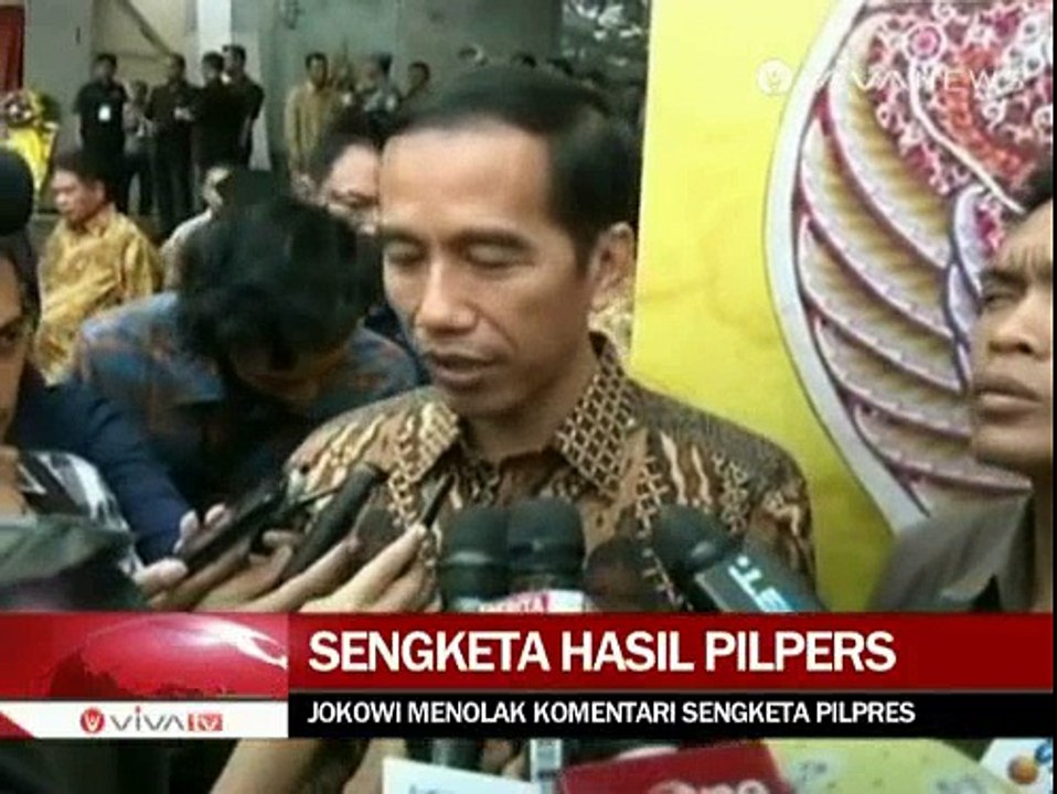 Joko Widodo Menolak Berkomentar Terkait Sengketa Pilpres