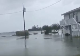 Hurricane Florence Floods Bogue Sound Homes in North Carolina
