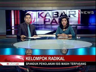 Polisi Berjaga di Kantor ISIS di Sidoarjo