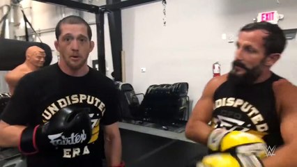 Bobby Fish & Kyle O'Reilly practice their strikes ahead of NXT TakeOver: New Orleans