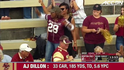 AJ Dillon Bruises Wake Forest In Boston College Win