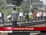 Tawuran Pelajar Saling Kejar dan Lempar Batu di Jatinegara