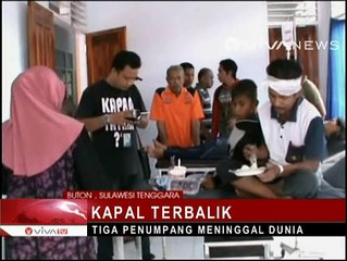 Kapal Karam di Buton, Tiga Penumpang Tewas