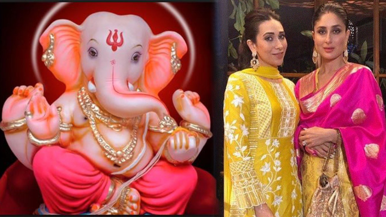 Kareena Kapoor Khan & Karishma Kapoor look Beautiful at Ambani's place for Ganpati Darshan FilmiBeat