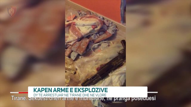 Sekuestrohen armë e eksplozivë, dy të arrestuar në Tiranë dhe në Vlorë - News, Lajme - Vizion Plus