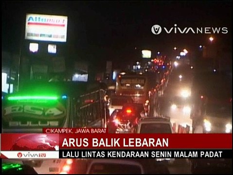 Arus Balik Lebaran, Cikampek Dipadati Kendaraan