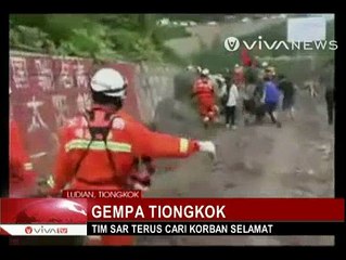 Tim SAR Terus Cari Korban Gempa China