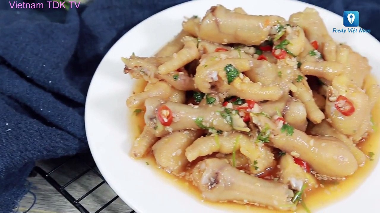 Hướng dẫn cách làm món CHÂN GÀ NGÂM SỐT VỪNG | Vietnam TDK TV