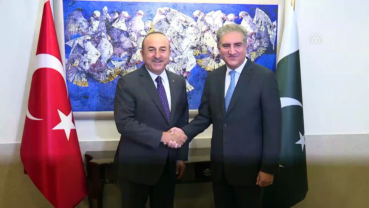Dışişleri Bakanı Çavuşoğlu Pakistan Dışişleri Bakanı Kureyşi ile görüştü - İSLAMABAD