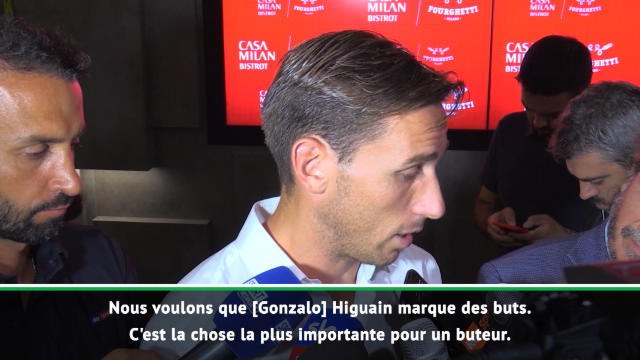 Milan - Biglia : Nous voulons tous qu'Higuain marque des buts