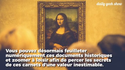 Deux carnets exceptionnels de Leonard de Vinci disponibles gratuitement