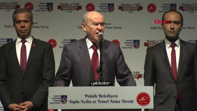 MHP Genel Başkanı Bahçeli, Polatlı'da Toplu Açılış ve Temel Atma Törenine Katıldı