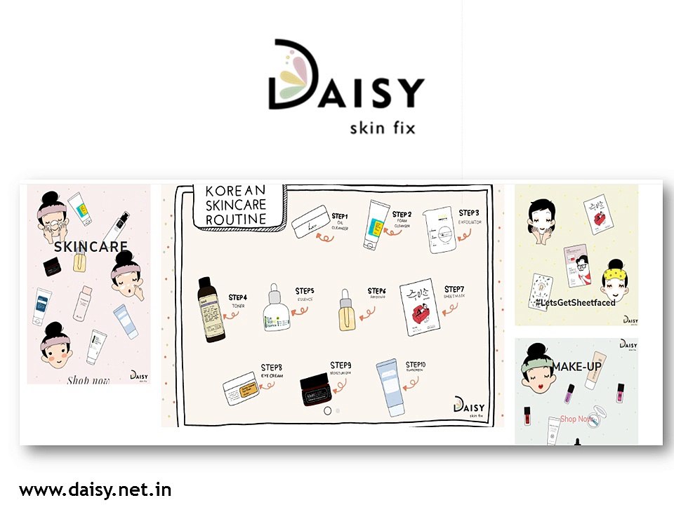 Korean Products Online India from DaisySkinFix