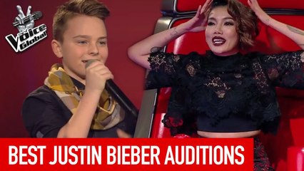 BEST JUSTIN BIEBER Blind Auditions on The Voice Kids [PART 2]