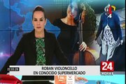 Cellista profesional recuperó su instrumento musical que había sido robado