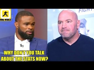 Tyron Woodley takes a Jab at Dana White after he out landed Till 74-1,Nicco-Shevchenko's scared
